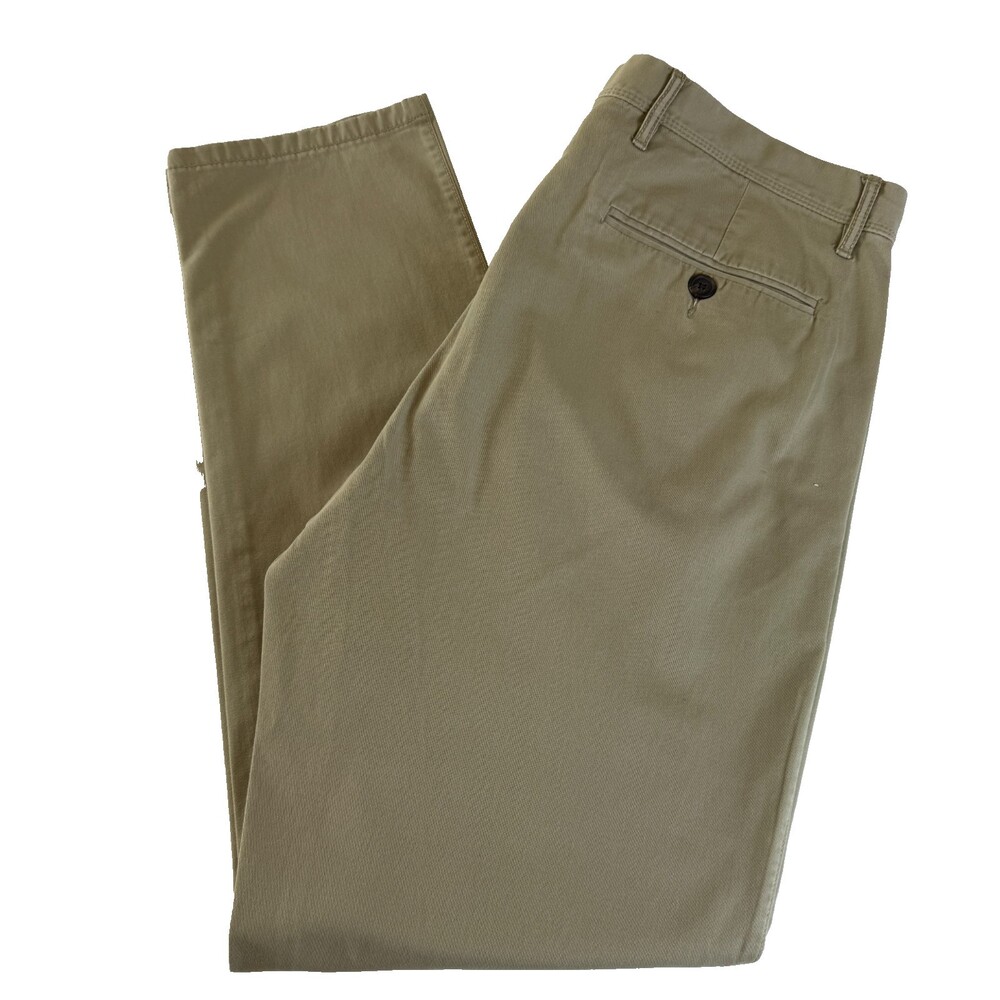 Gap Khakis TAN Men's Chino Pants, Size 36x34, Lived In Slim Khaki, 100% Cotton